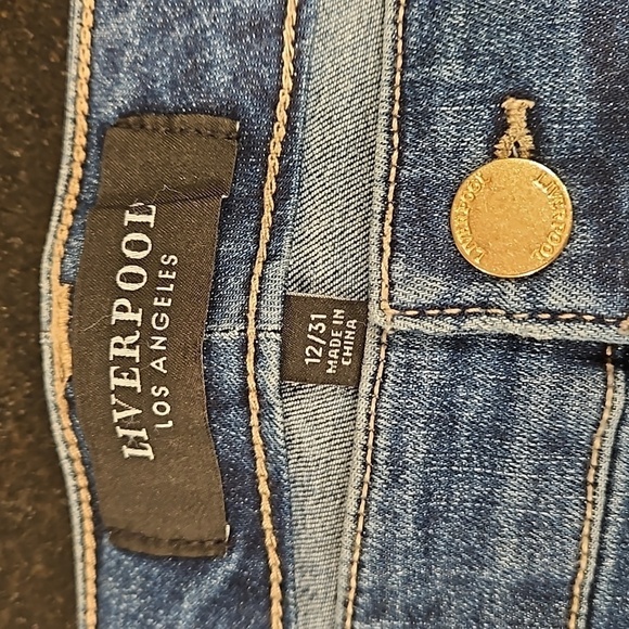 💕LIVERPOOL💕 Pamela Cropped Flare Jeans ~ Wystone 12/31 NWT - Picture 7 of 12